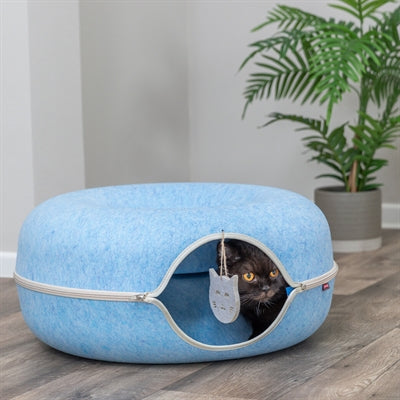 Trixie Speeldonut Vilt Blauw