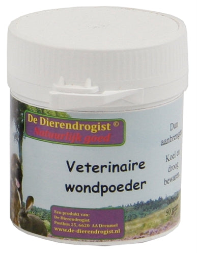 Dierendrogist Veterinaire Wondpoeder Hond/Kat 50 GR - 0031 Shop