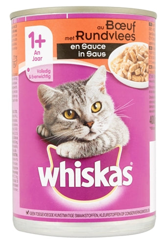 Whiskas Blik Adult Rund In Saus 400 GR (12 stuks) - 0031 Shop