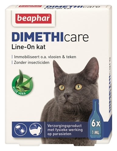 Beaphar Dimethicare Line-On Kat Tegen Vlooien En Teken 6 PIP 1 ML - 0031 Shop