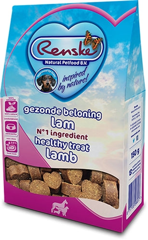 Renske Gezonde Beloning Hartjes Lam 150 GR - 0031 Shop