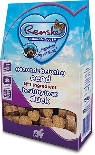 Renske Gezonde Beloning Hartjes Eend 150 GR - 0031 Shop
