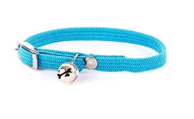 Martin Sellier Halsband Kat Elastisch Nylon Turquoise 30X1 CM - 0031 Shop