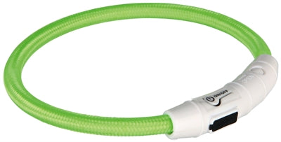 Trixie Halsband Flash Light Lichtgevend Usb Oplaadbaar Groen 7 MMX65 CM - 0031 Shop