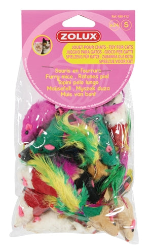 Zolux Kattenspeelgoed Bontmuisjes Assorti 24 ST - 0031 Shop