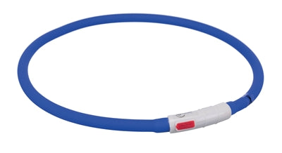 Trixie Halsband Usb Flash Light Lichtgevend Oplaadbaar Royal Blauw 70X1CM - 0031 Shop