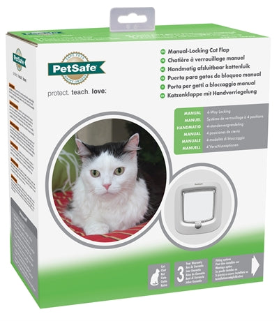 Petsafe Kattenluik Tot 7 Kg Handmatig Wit - 0031 Shop