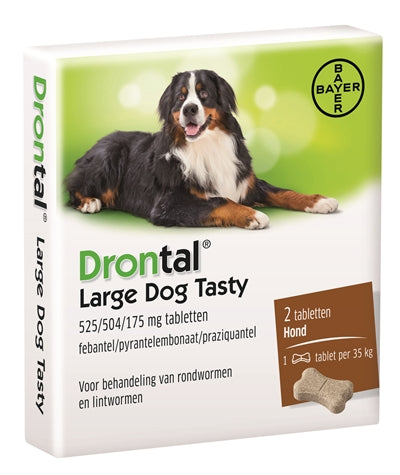 Bayer Drontal Ontworming Hond L Tasty 2 TABLETTEN - 0031 Shop