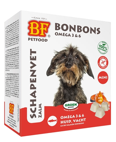Biofood Schapenvet Mini Bonbons Zalm 80 ST - 0031 Shop