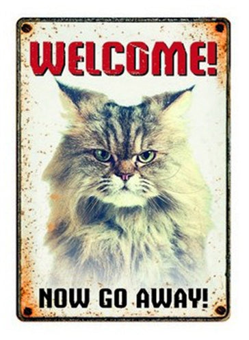 Plenty Gifts Waakbord Blik Grumpy Cat 15X21 CM - 0031 Shop