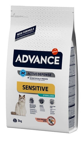 Advance Cat Sensitive Sterilized Salmon 3 KG - 0031 Shop