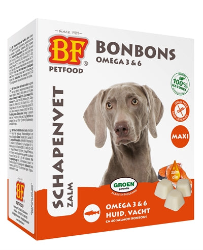 Biofood Schapenvet Maxi Bonbons Zalm 40 ST - 0031 Shop