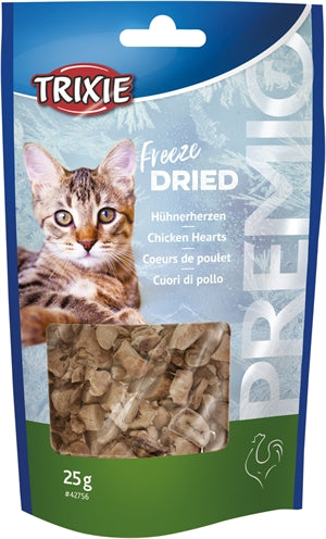 Trixie Premio Freeze Dried Kippenharten 25 GR - 0031 Shop
