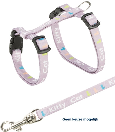 Trixie Kittentuig Junior Met Riem Kitty Cat Assorti 21-33X0,8 CM / 120 CM - 0031 Shop