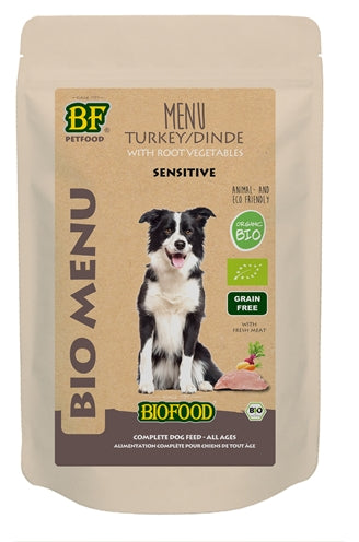 Biofood Organic Hond Kalkoen Menu Pouch 150 GR (15 stuks) - 0031 Shop