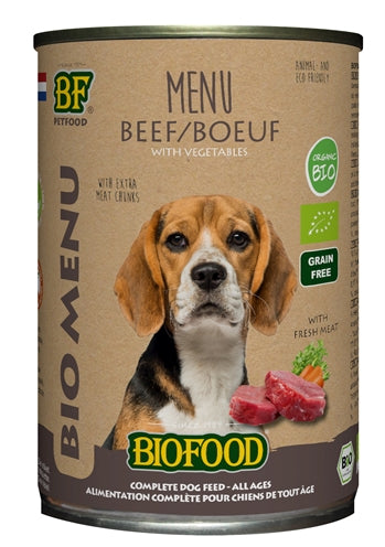 Biofood Organic Hond Rund Menu Blik 400 GR (12 stuks) - 0031 Shop