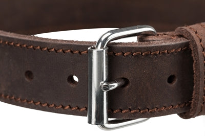 Trixie Halsband Hond Rustic Vetleer Donkerbruin - 0031 Shop