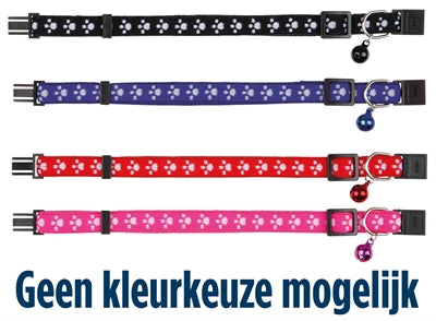 Trixie Halsband Kat Print Poot Elastisch Assorti - 0031 Shop