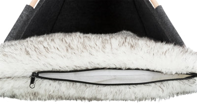 Trixie Kattenmand Tipi Vilt Antraciet 55X55X65 CM - 0031 Shop