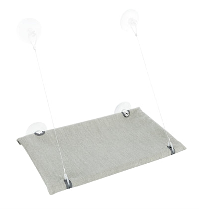 Trixie Kattenmand Hangmat Raam Velours Grijs 50X30 CM - 0031 Shop