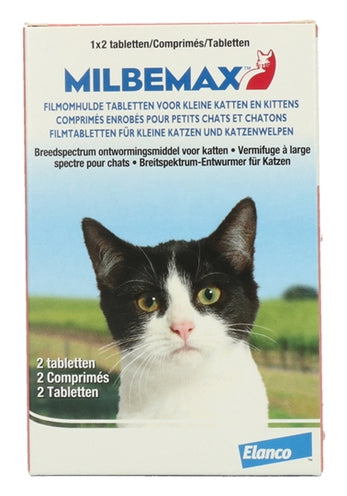 Milbemax Tablet Ontworming Kleine Kat/Kitten 2 TABLETTEN - 0031 Shop