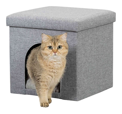Trixie Poef Kattenmand Relax-Iglo Alois Grijs 40X40X38 CM - 0031 Shop