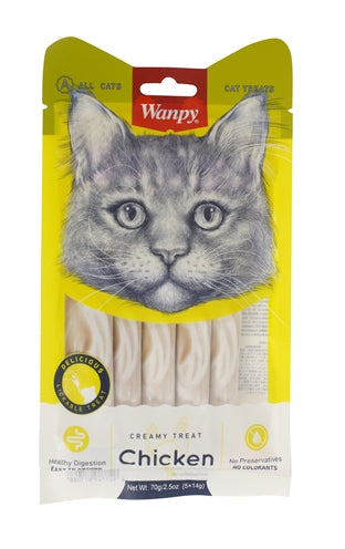 Wanpy Creamy Lickable Treats Chicken 14 GR 5 ST - 0031 Shop