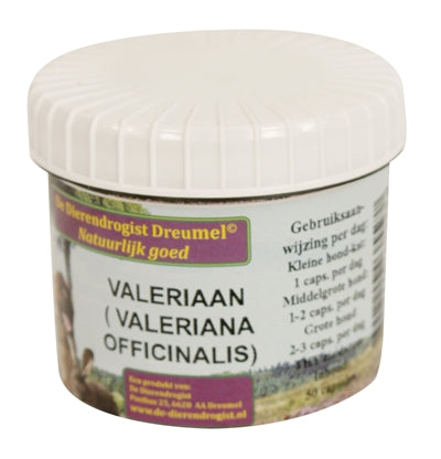 Dierendrogist Valeriaan Capsules 50 STUKS - 0031 Shop