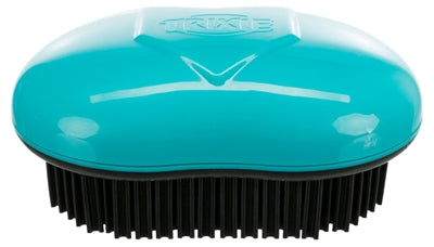 Trixie Textielborstel Zwart / Turquoise 7X10 CM - 0031 Shop