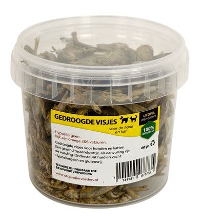 Utopia Gedroogde Visjes Kat 60 GR - 0031 Shop
