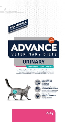 Advance Veterinary Diet Cat Urinary Sterilized Low Calory 2,5 KG - 0031 Shop