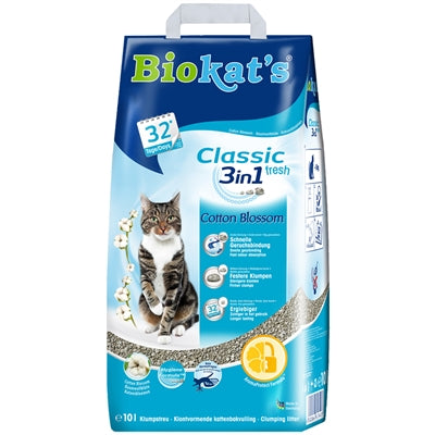 Biokat's Classic Fresh 3In1 Cotton Blossom 10 LTR - 0031 Shop