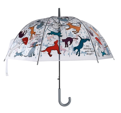 Merkloos Paraplu Cats And Dogs Transparant 83X83X81,5 CM - 0031 Shop