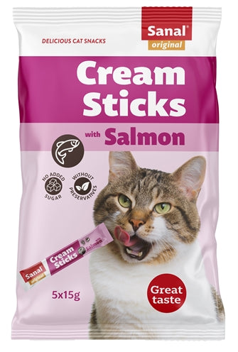 Sanal Cream Sticks Kat Zalm 5X15 GR - 0031 Shop