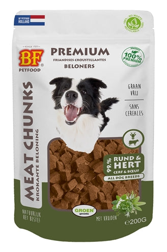 Biofood Meat Chunks Rund&Hert 200 GR - 0031 Shop
