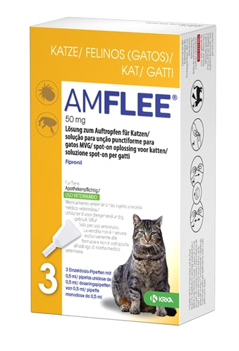 Krka Amflee Spot On Kat 50 MG 3 PIP - 0031 Shop