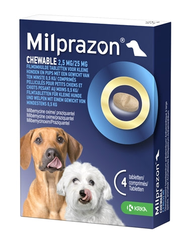 Krka Milprazon Ontwormingstabletten Hond - 0031 Shop