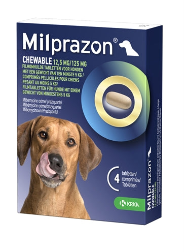 Krka Milprazon Kauwtabletten Ontwormingstabletten Hond - 0031 Shop