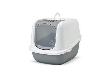 Savic Kattenbak Nestor Jumbo Koudgrijs / Wit 66,5X48,5X46,5 CM - 0031 Shop