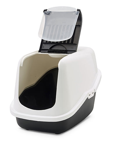Savic Kattenbak Nestor Wit / Zwart 56X39X38,5 CM - 0031 Shop
