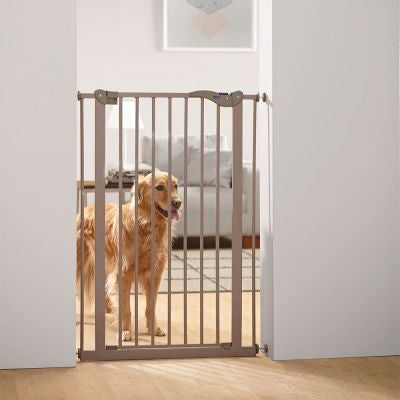 Savic Dog Barrier Afsluithek Met Kleine Deur Grijs 74-84X107 CM - 0031 Shop