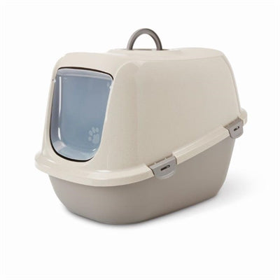Savic Kattenbak Happy Planet Leo Mocca / Warmgrijs 54,5X39X39 CM - 0031 Shop