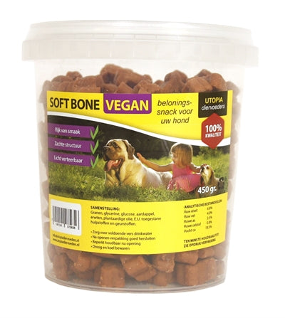 Utopia Diertotaal Soft Bones Vegan 450 GR - 0031 Shop