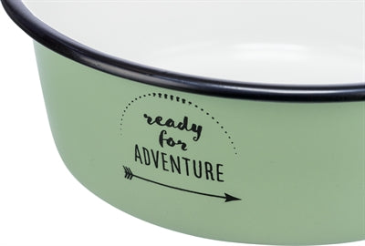 Trixie Voerbak Drinkbak Emaille / Rvs Groen - 0031 Shop
