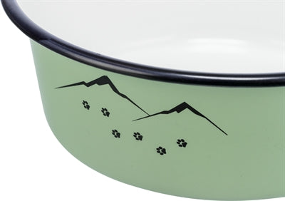 Trixie Voerbak Drinkbak Emaille / Rvs Groen - 0031 Shop