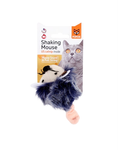 Fofos Shaking Muis Met Geluid Grijs 12X6X6 CM - 0031 Shop