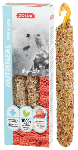 Zolux Nutrimeal Stick Parkiet Rode Gierst 110 GR 3 ST - 0031 Shop