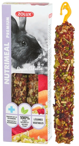Zolux Nutrimeal Stick Konijn Groenten 115 GR 3 ST - 0031 Shop