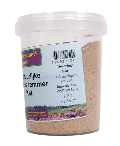 Dierendrogist Natuurlijke Diarree Remmer Kat 200 GR - 0031 Shop