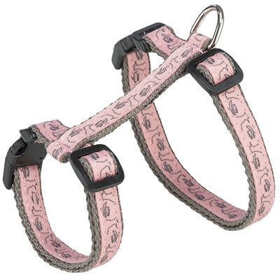 Trixie Kattentuig Met Riem Grijs / Roze 27-45 CM/13 MM 120 CM